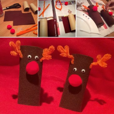 One of our favourite projects in our Advent Calendar of Christmas Activities is this Rudolph the Reindeer Paper Roll Craft. Very tactile, great finemotor fun, and cute results!