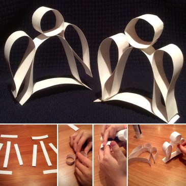 These Paper Angels are simple and fun to make and make a lovely DIY Christmas decoration! For more ideas like this, check out sensationallearningwithpenguin.com