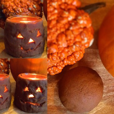 Homemade Pumpkin Pie Playdough + Lantern Activity! A Halloween Celebration from Sensational Learning with Penguin