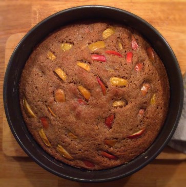 Baking Together - Spiced Apple Sponge Cake - sensationallearningwithpenguin.com