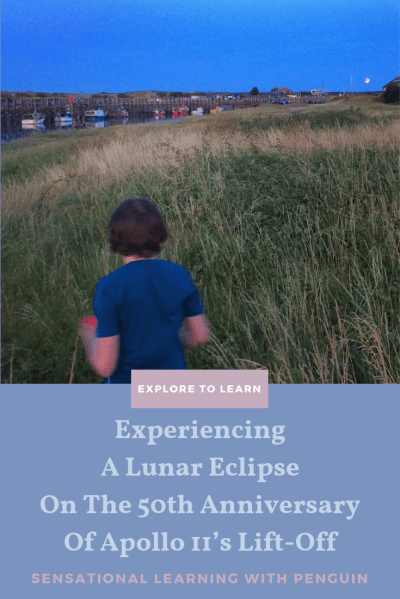 Experiencing a #LunarEclipse, on the 50th Anniversary of Apollo 11's Lift-Off! We had an extra magical evening walk on 16 July... #Moon #ExperientialLearning #HandsOnLearning #OutdoorClassrom #ExploreToLearn For more, visit us at http://sensationallearningwithpenguin.com