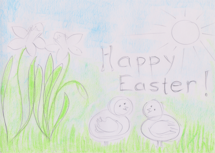 Happy Easter Playdough Mat by sensationallearningwithpenguin.com
