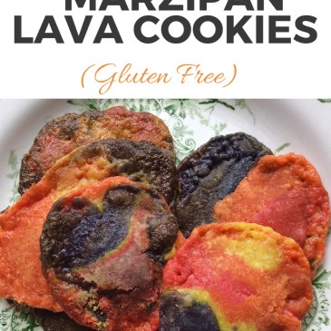 Baking Together: Colourful Marzipan Lava Cookies #homebaked #glutenfree #lifeskills sensationallearningwithpenguin.com
