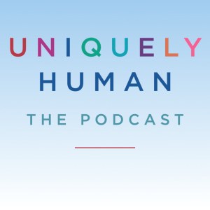 Logo for Uniquely Human, The Podcast